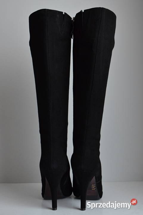 ŁADNIE dopasowne kozaki The Seller szpilka zamsz Kozaki Białystok