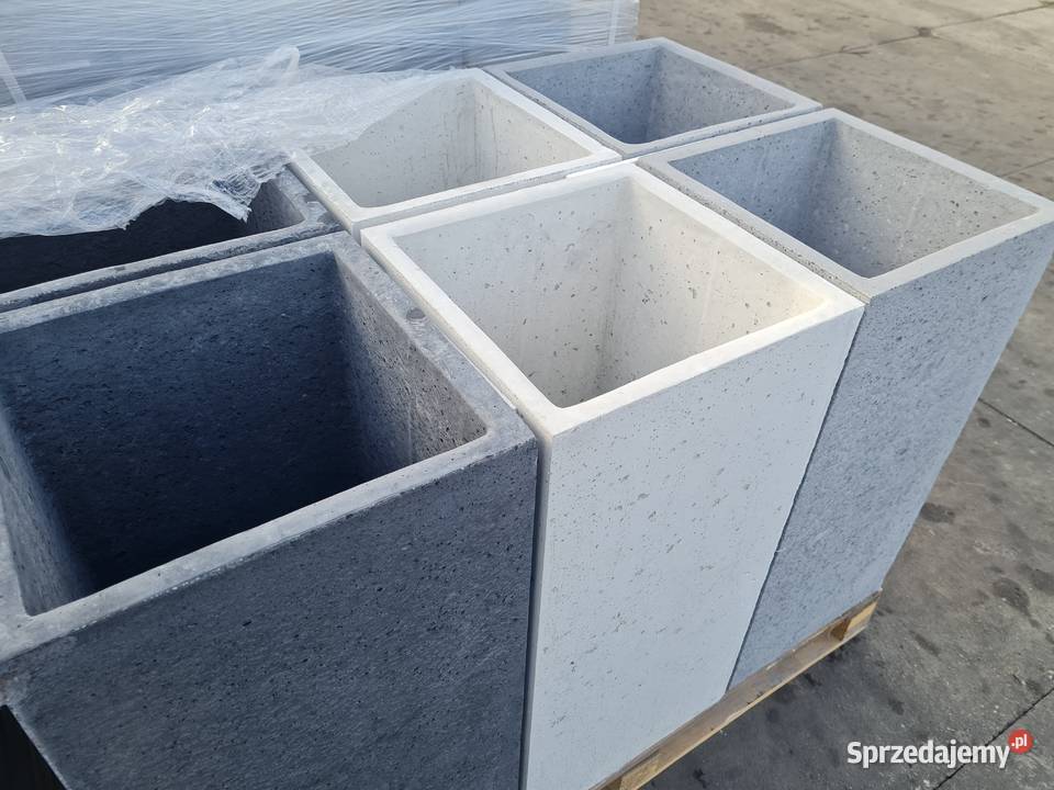 Nowoczesna betonowa DONICA ogrodowa Styrobud ZEN Ogród podkarpackie Gorzyce