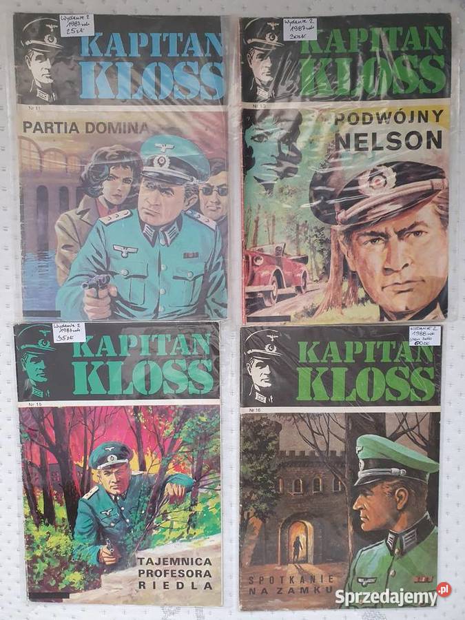 Kapitan Kloss zestaw 12 komiksów wydanie 2 lata pomorskie Gdynia sprzedam