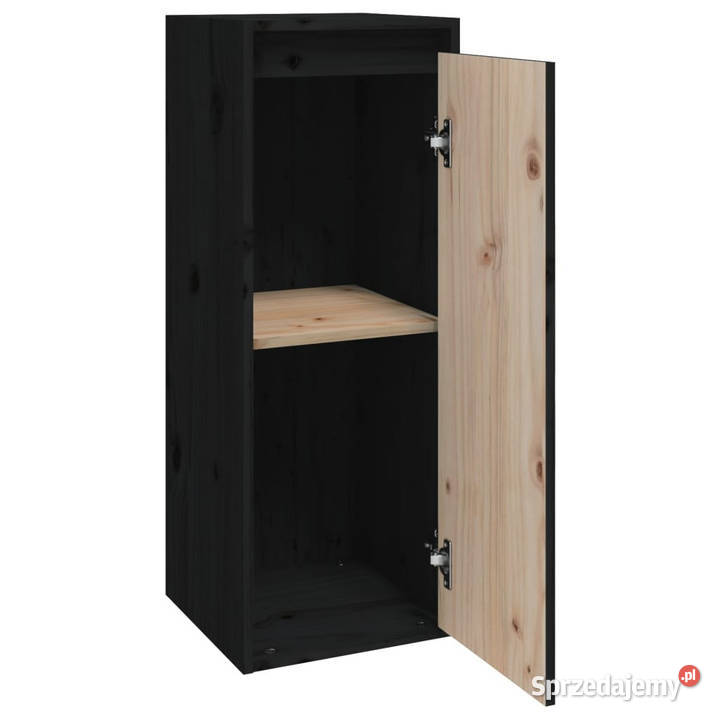 Szafki ścienne 2 czarne 30x30x80 drewno sosnowe mazowieckie Warszawa