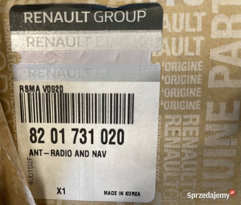 Antena płetwa rekina czarny połysk MEGANE IV łódzkie Zgierz