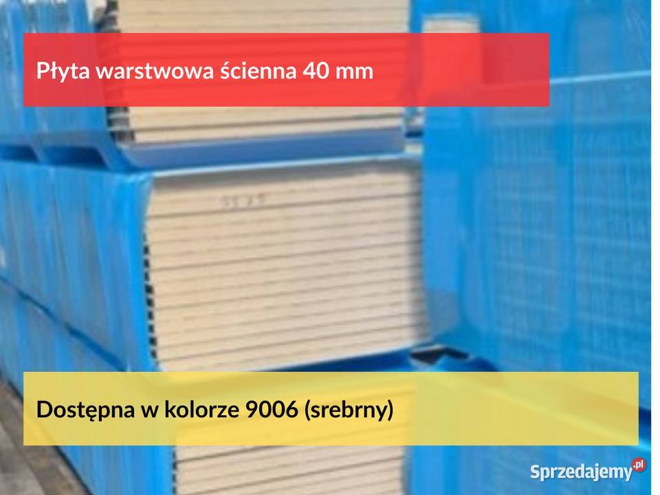 Płyta ścienna warstwowa płyta obornicka 40mmz Puszczykowo