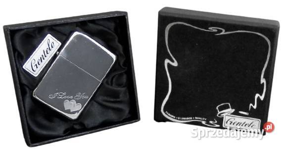 Zapalniczka Benzynowa Gentelo z Grawerem I Love Ostrowy nad Okszą sprzedam