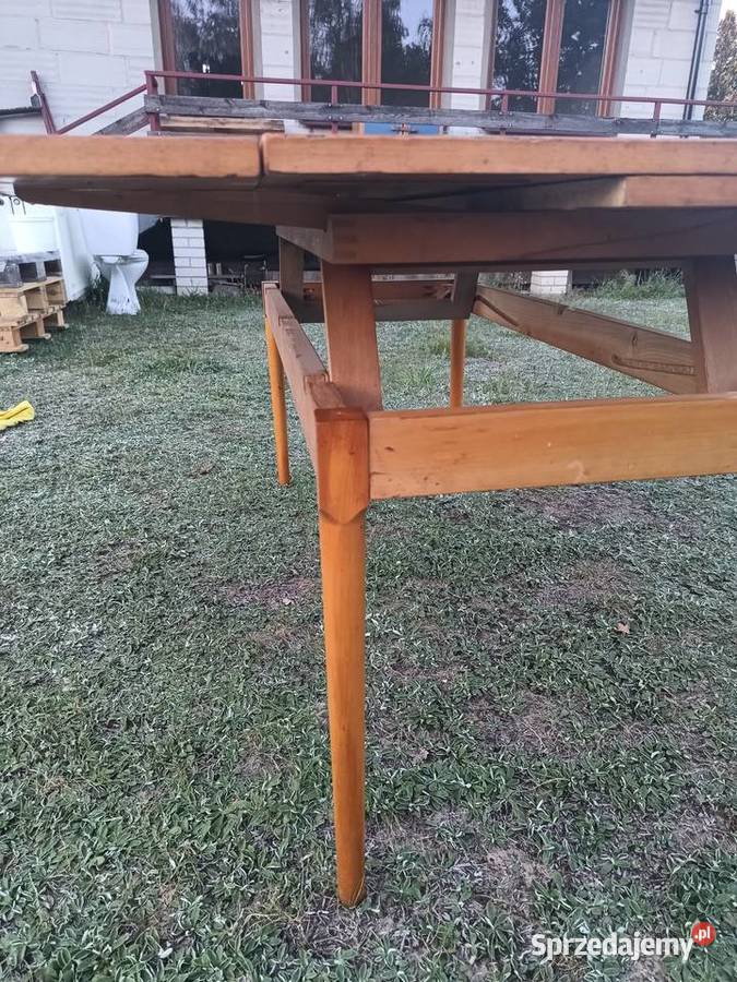 Drewniana ława rozkładana Trojany