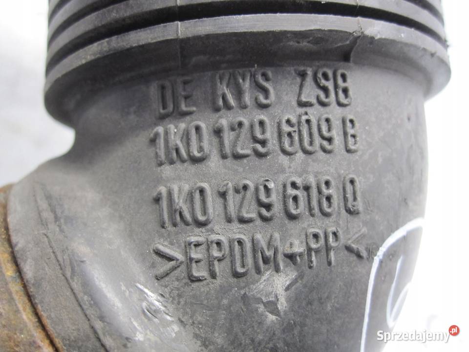 VW EOS 07r rura filtra powietrza 1K0129609B