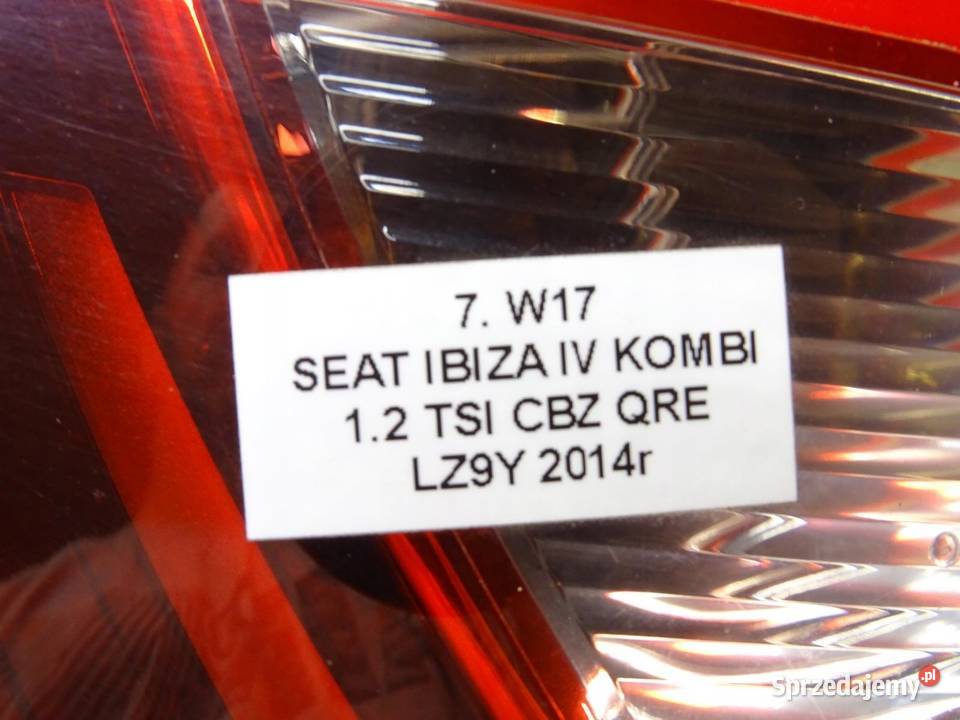 LAMPA LEWA LEWY TYŁ W BŁOTNIK 6J8945095D SEAT sprzedam