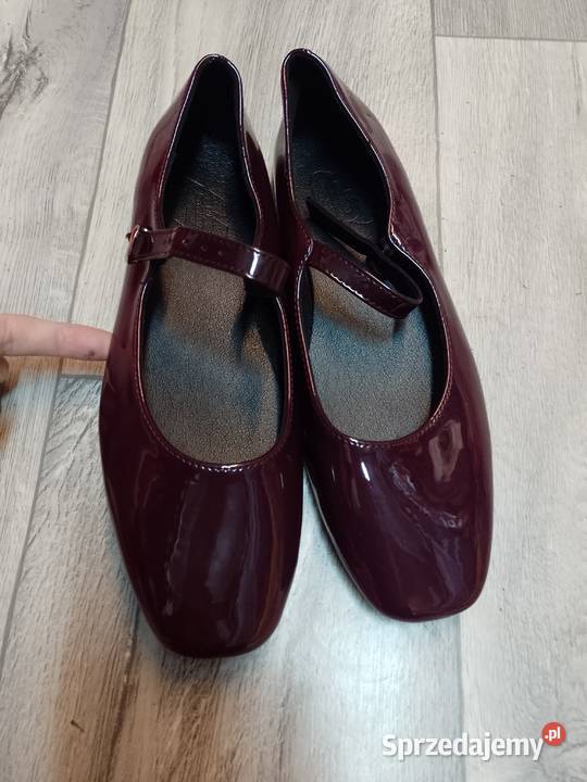 40 Burgundowe fioletowe baleriny wieczorowe z Kraków