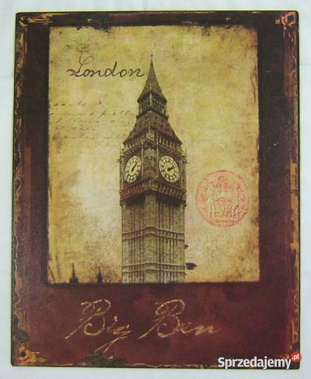 Plakat metalowy LONDON BIG BEN Prezenty mazowieckie Warszawa