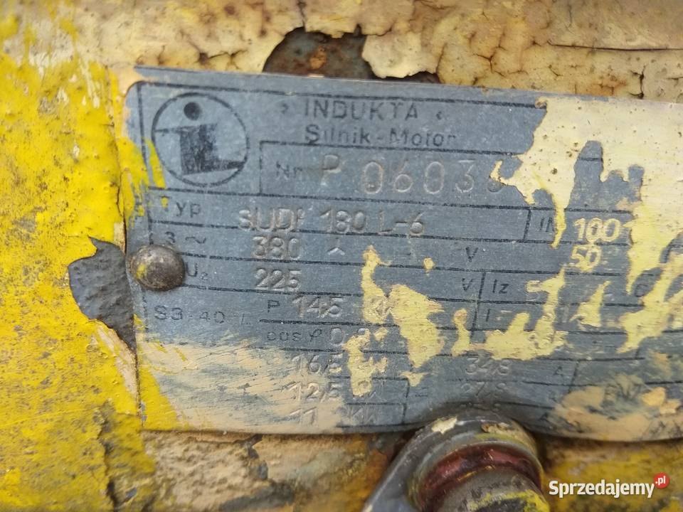 Silnik elektryczny SUDf 180 l6 z żurawia bud ZB Elbląg