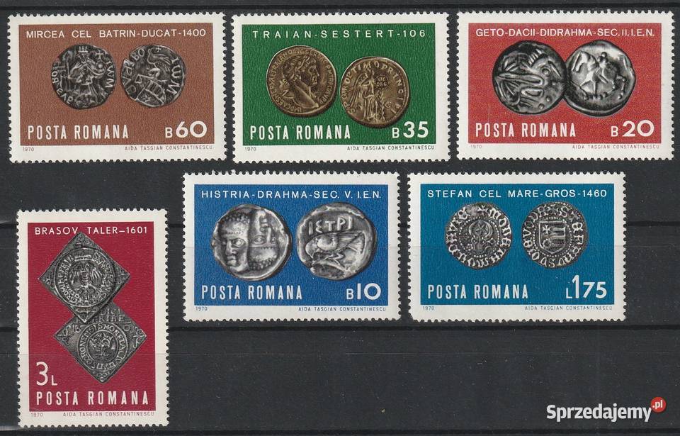 RUMUNIA MONETY 1970 Łódź