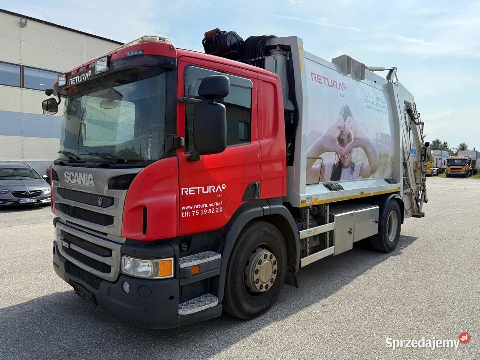 SCANIA P320 śmieciarka Joab 15 m3 waga Nowiny