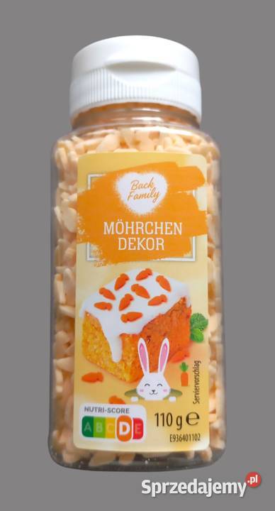 Posypka cukrowa MARCHEWKI pomarańczowe Back małopolskie Chrzanów
