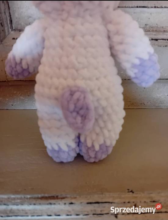 Maskotka misiu na szydełku krówka handmade łódzkie sprzedam