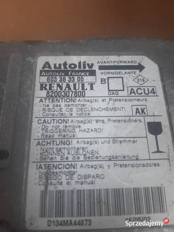 sensor sterownik poduszek powietrznych i osobowe Motoryzacja dolnośląskie
