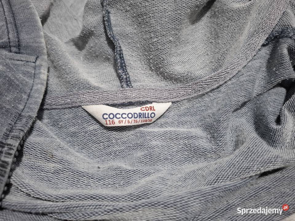 Bluza z kapturem długi rękaw cienka Coccodrillo Rozmiar 116 Czeladź