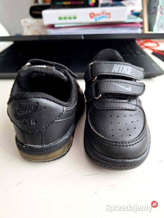 Buty dzieciece czarne nike 22 skóra Leszno