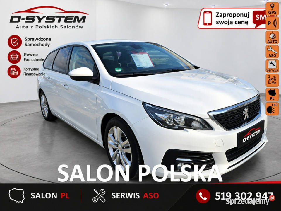 Peugeot 308 SALON POLSKA 2Właściciel Super Stan ESP podlaskie Białystok