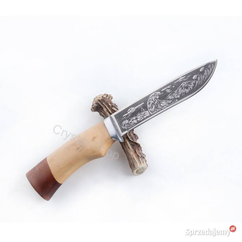 Nóż Turystyczny Myśliwski CRYSTAL survival Orzeł lubelskie Łuków