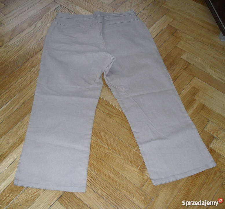 MAXIMOONBEŻOWE JEANSOWE SPODNIE R50 Moda i Styl Łódź sprzedam