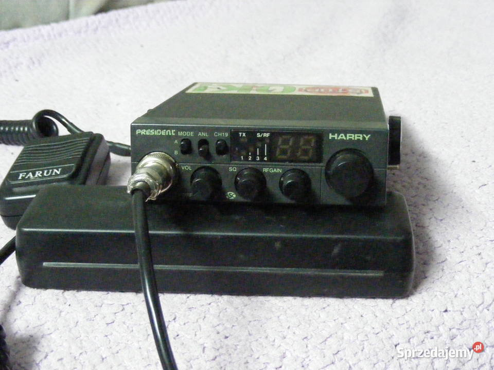 CB PRESIDENT JOHNNY II HARRY II antena i głośnik Gąbin