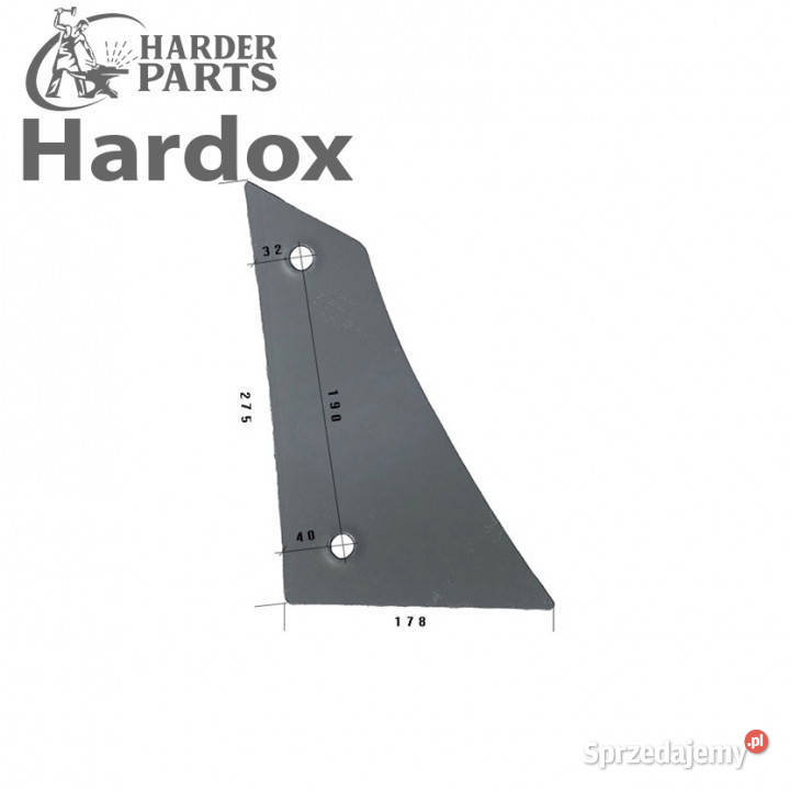 Pierś HARDOX VRP320P VRP320 W części do pługa nieuszkodzony Suwałki