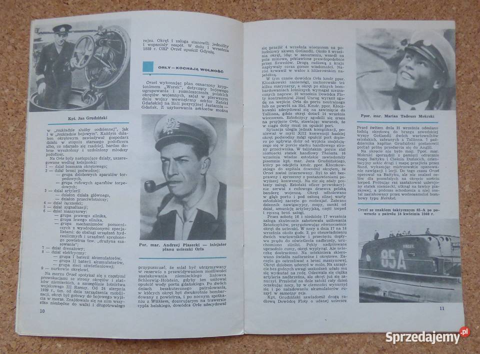 W Mańkowski Okręt podwodny Orzeł mazowieckie Warszawa sprzedam