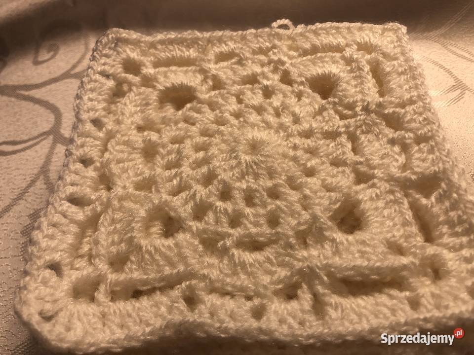 kwadraty Babuni na szydełku poduszki narzuty mazowieckie Zegrze sprzedam