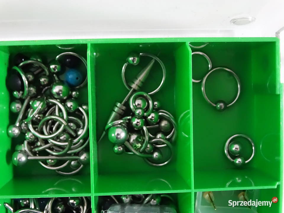 MEGA ZESTAW Piercing 60 kolczyków do nosa lubelskie Biłgoraj