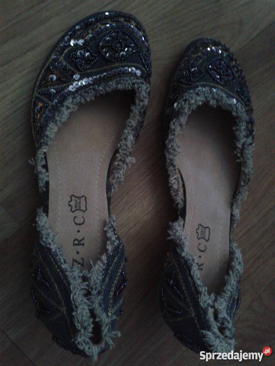 Butikowe Wloskie czulenka dzinsowe Cekiny korale Dżins  sprzedam