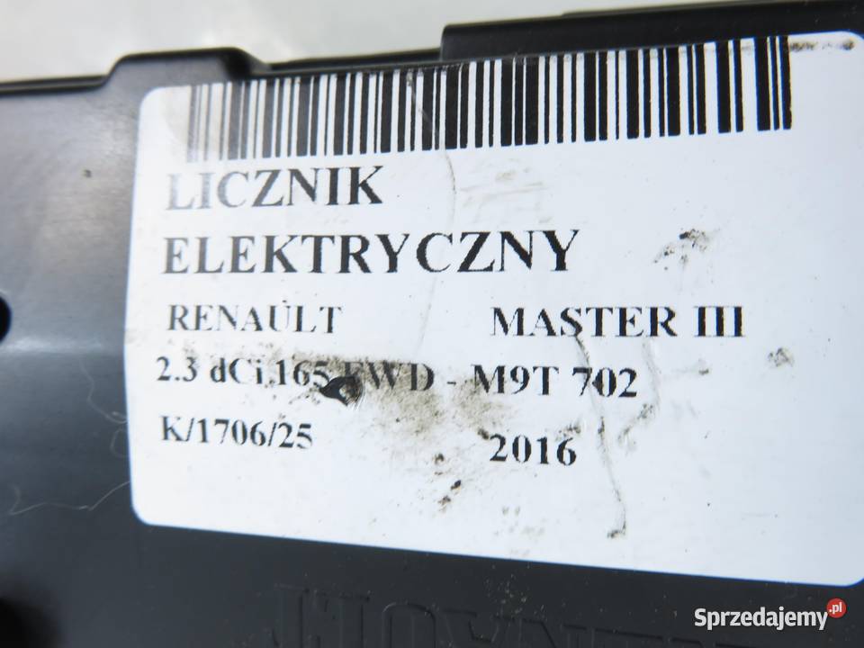 LICZNIK RENAULT MASTER III 23 dCi 165 FWD Liczniki i zegary
