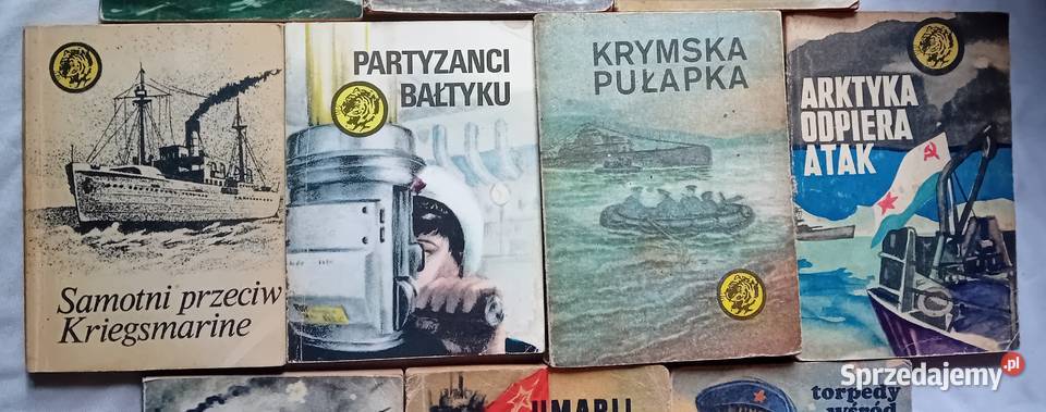 Zestaw 10 ksiażeczek z serii Żółty Tygrys z lat Koźminek