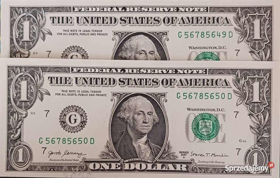 2 x 1 Dolar USA 2017rmen GChicagoseria A koleji Konin sprzedam