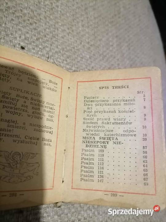 Pamiątka Pierwszej Komunii Świętej 1965 Wałbrzych sprzedam