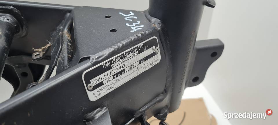 Honda CBR 125 JC 34 rama dokumenty bezwypadkowa Warszawa
