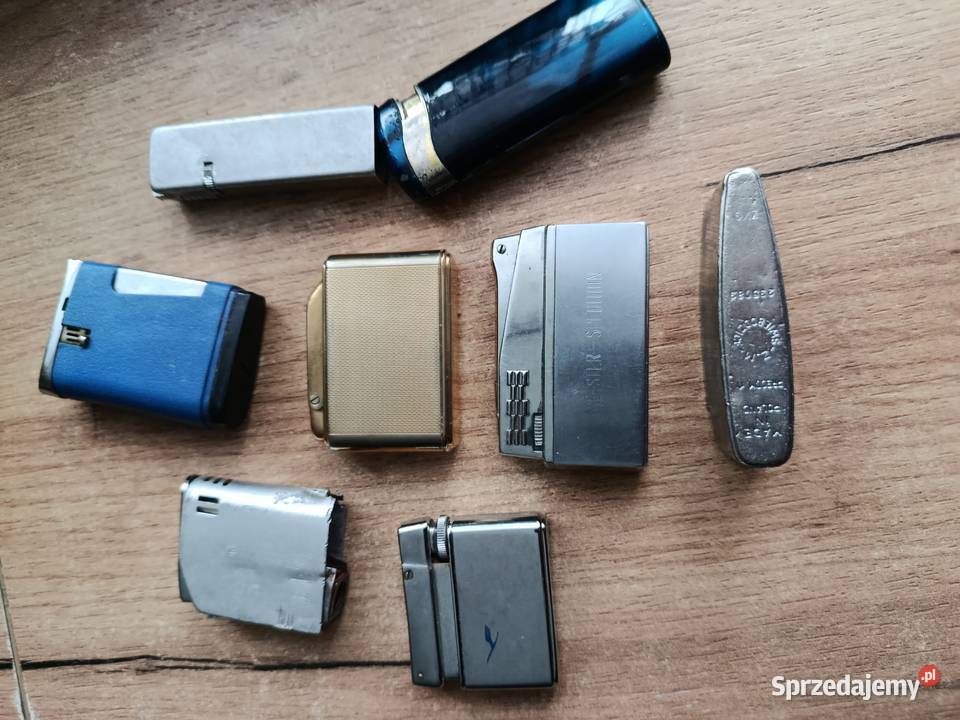 Zestaw starych metalowych zapalniczek różne zachodniopomorskie Choszczno