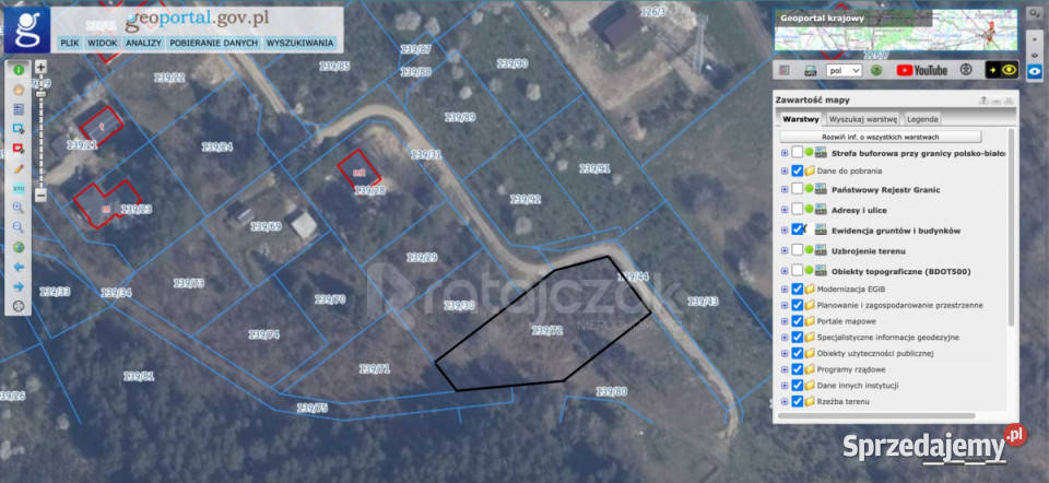 Grunt 2055m2 Zbychowo Żwirowa