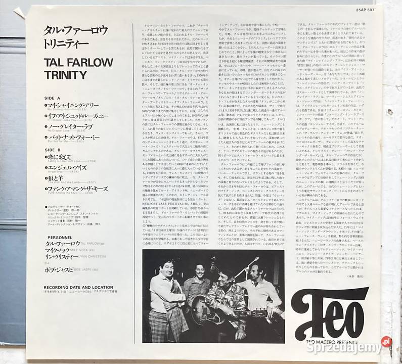 Tal Farlow Trinity Płyty i kasety Szczecin