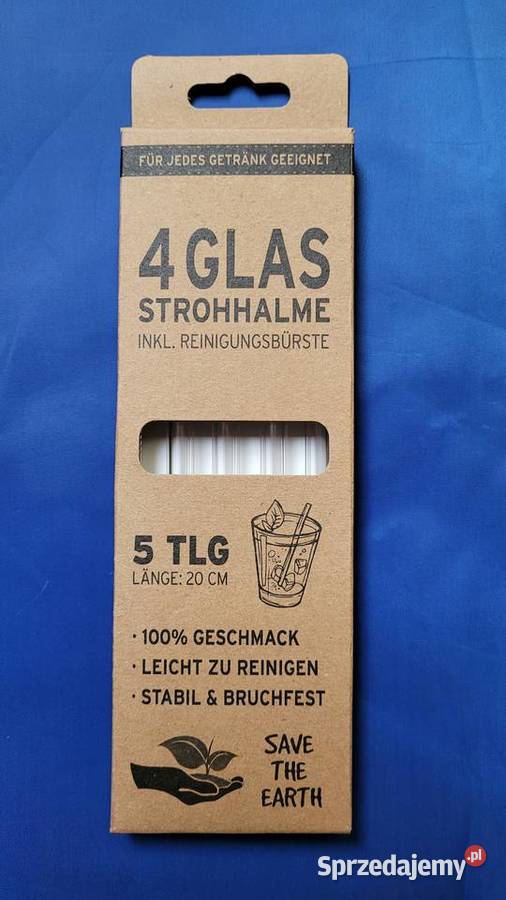 Fantastyczne szklane grube słomki Piekary Śląskie sprzedam