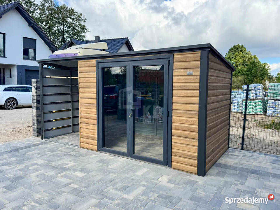 Schowek domek ogrodowy 35x2m wiata 2m drzwi PCV Morąg sprzedam