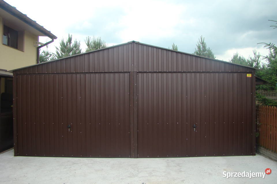 Duży Garaż Blaszany Złoty Dąb Garaże Blaszane Olesno