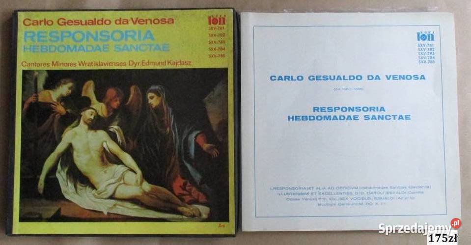 Carlo Gesualdo da Venosa Kajdasz 5LP klasyka płyta winylowa Łódź