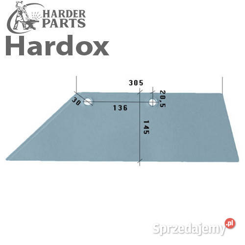 Lemiesz 18 300ha HARDOX 3352031L SB45L do pługa nieuszkodzony Suwałki