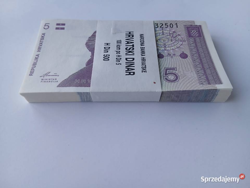 5 dinara Chorwacja paczka bankowa Katowice
