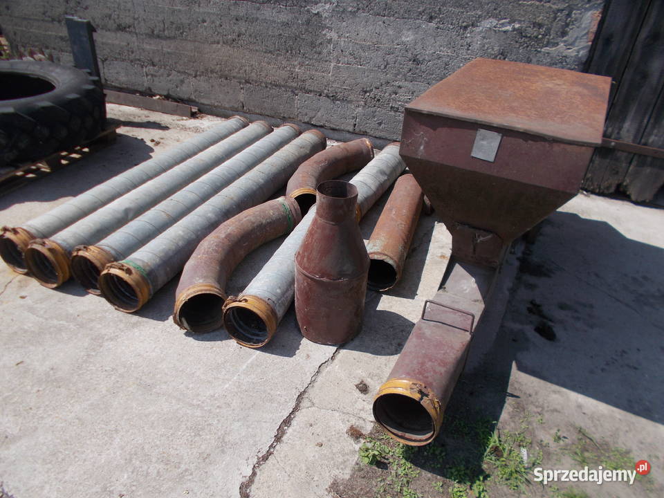 dmuchawa do zboża rury 12 m silnik 75 kW duża