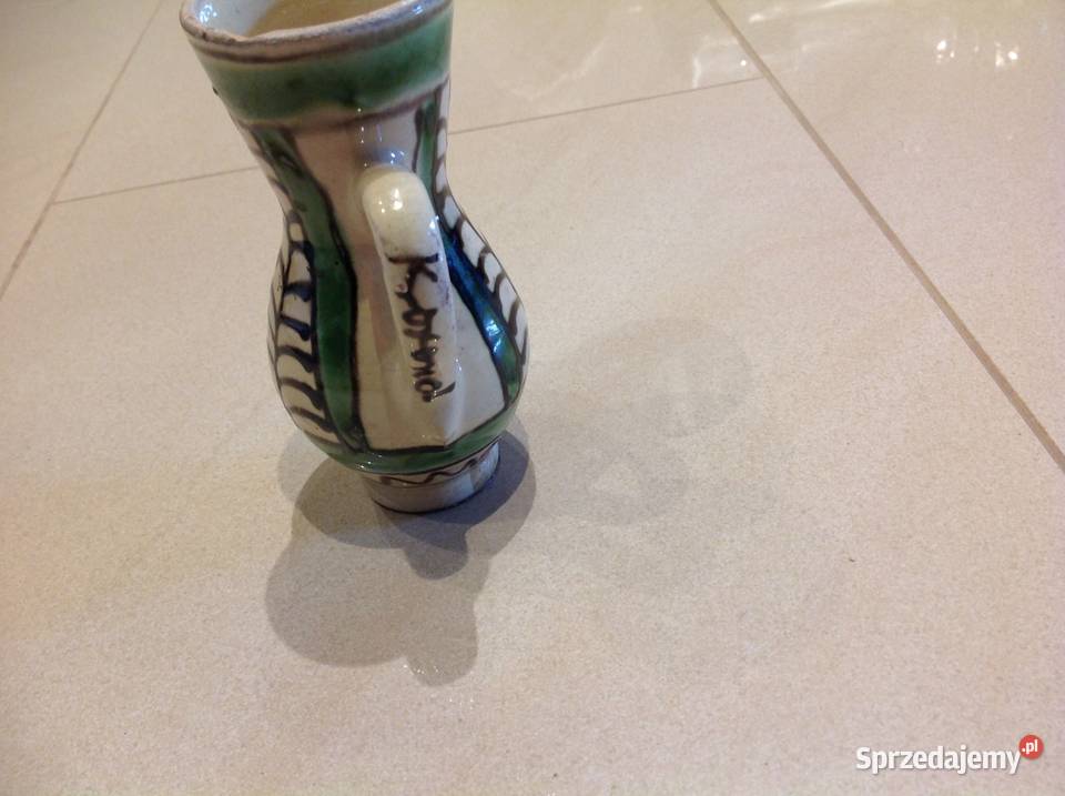 Mały Wazonik Ceramiczny Ręcznie Malowany