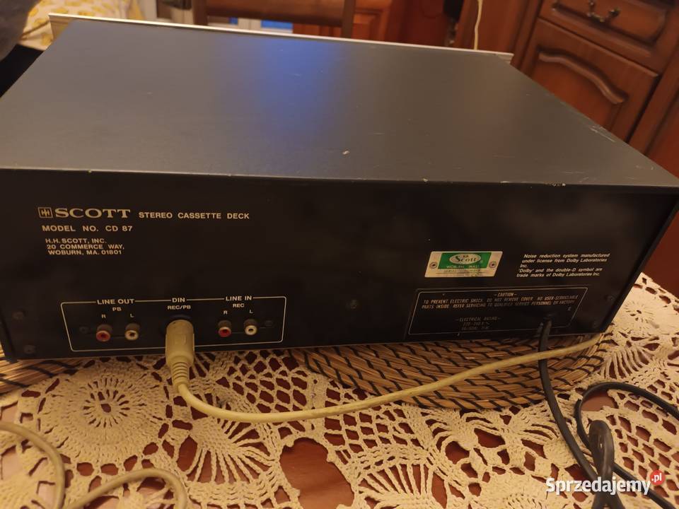 Magnetofon kasetowy Scott Cassete Deck CD87R