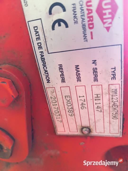 Pług Kuhn multimaster 123 2017 Suwałki