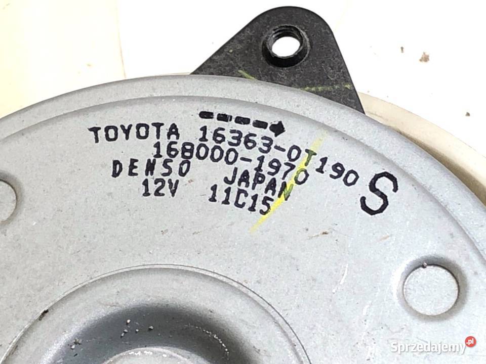 WENTYLATOR CHŁODNICY TOYOTA COROLLA E21 18 98 osobowe Układ chłodzenia