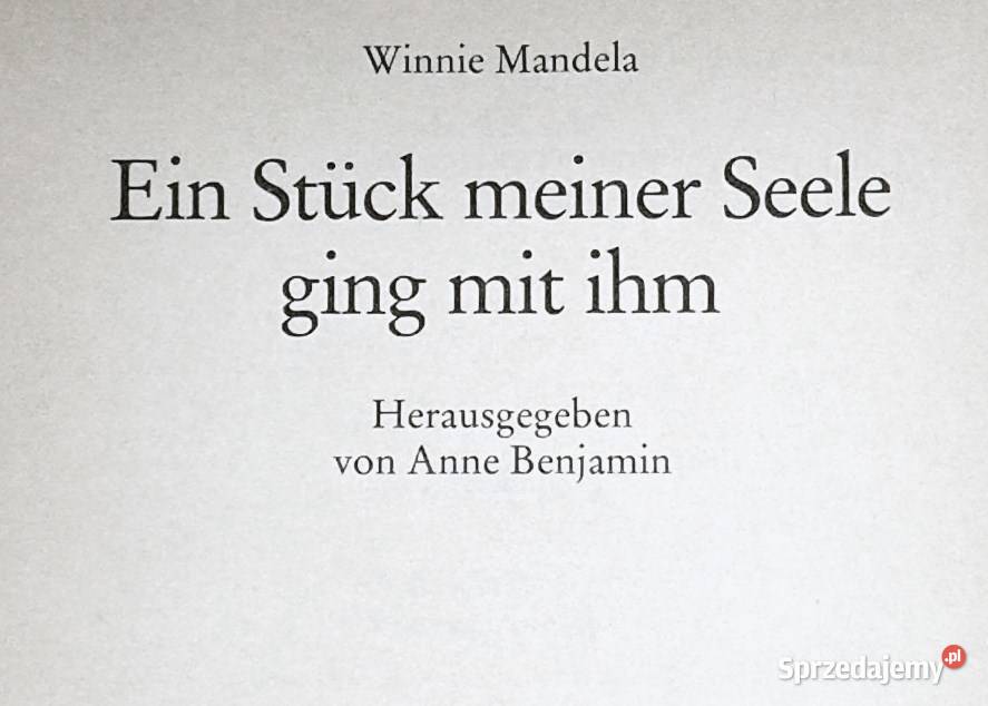 Ein Stck meiner Seele ging mit ihm Winnie Chełm sprzedam