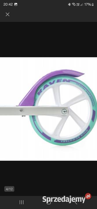 Hulajnoga Raven Pastelle Pro biały 2 kółka Lubin